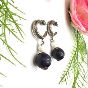 VINTAGE⚜️RETRO Acrylic Drop Hoop Earrings